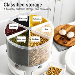 Food Container Organizer With 360 Degree Rotatable Design