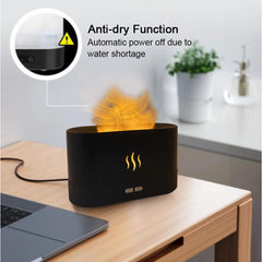 3D LED Simulation Night Light Ultra Silent Air Humidifier With Auto Shutoff Function - Creative house